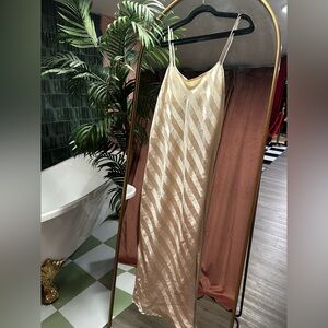 Victoria's Secret Cream Satin Dress